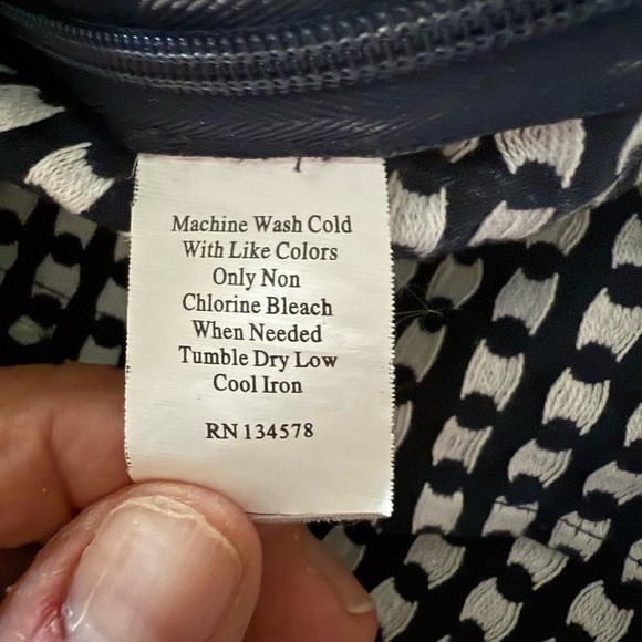 Vineyard Vines Navy and White Polka Dot Tunic Size 6 - Picture 8 of 8